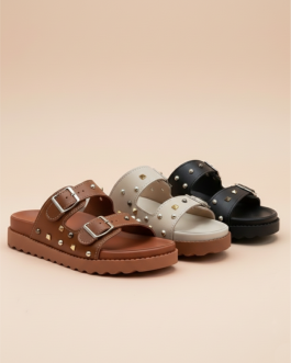 Papete Couro Studs | Spikes